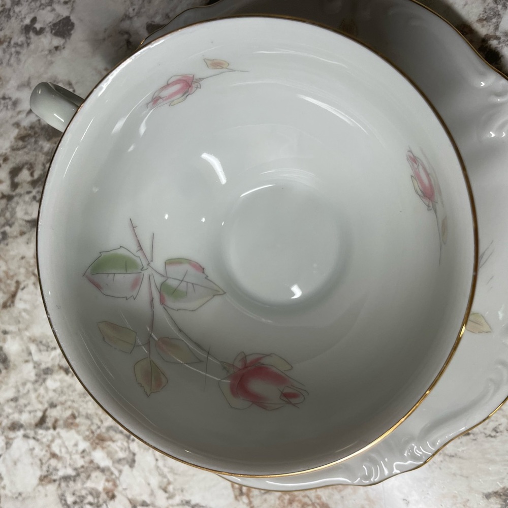 1940’s Winterling Bavaria Germany ~ 6 Fine Porcelain China Teacups & Saucers~ - Picture 8 of 16